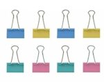 20 Clips Doppio Colori Metal Raccoglitore di carta Fermacarte multiuso 19mm