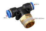 CONNETTORE TUBO FLUSSO D'ARIA REGOLATORE "3/8"